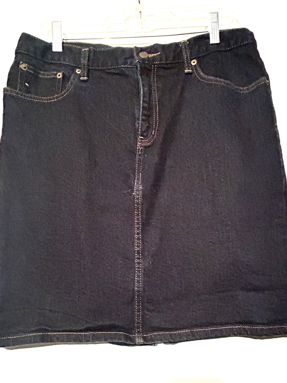 Lauren by Ralph Lauren dark blue denim skirt 12 petite